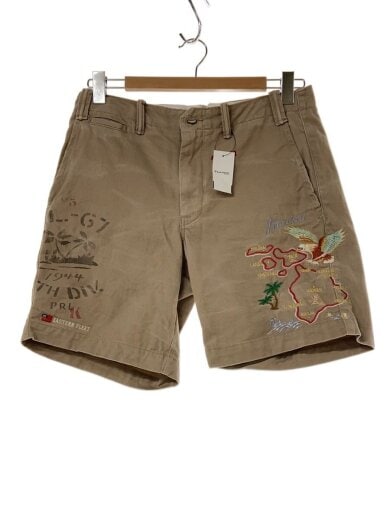 商品画像：ショートパンツ/30/コットン/ベージュ/プリント/地図 1