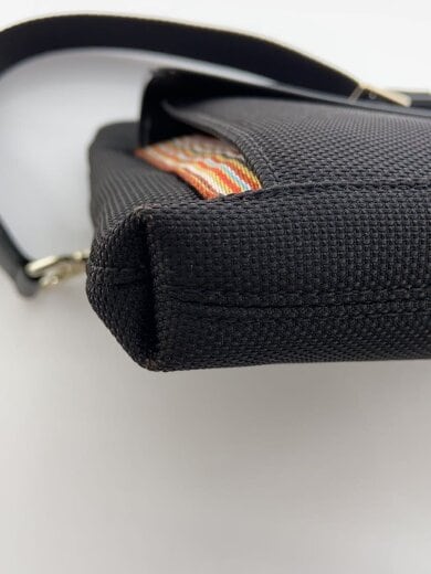 商品画像：ショルダーバッグ/クラッチバッグ/キャンバス/BLK 8