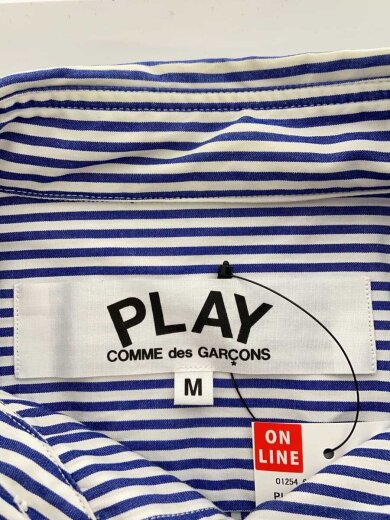 商品画像：Stripe Shirt With Black Emblem/長袖シャツ/M/コットン/ストライプ/AZ-B018 3