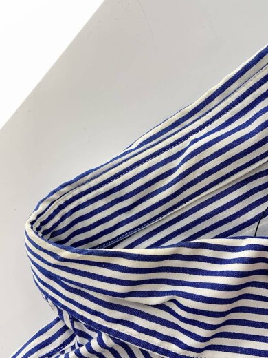 商品画像：Stripe Shirt With Black Emblem/長袖シャツ/M/コットン/ストライプ/AZ-B018 9