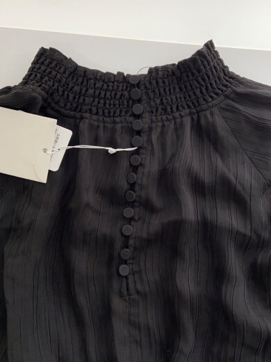 商品画像：長袖ワンピース/FREE/ポリエステル/ブラック/無地/GAE-21260-B 8