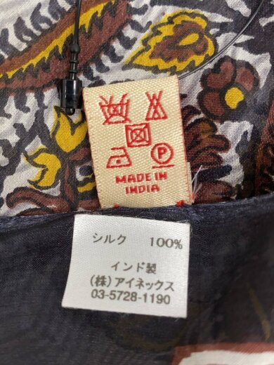 商品画像：CAMERUCCI ARCHIVIO/ストール/シルク/ブラック/総柄/メンズ 2