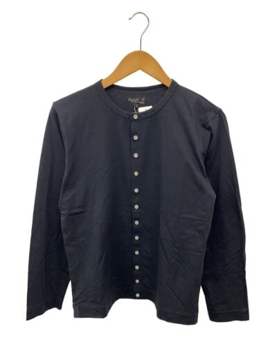 商品画像：カーディガン(薄手)/1/コットン/BLK/無地/ET8JIB3 1