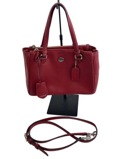 商品画像：ショルダーバッグ/レザー/レッド/無地 7