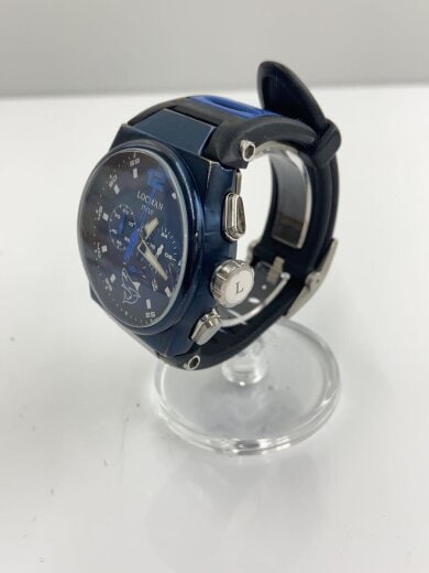 商品画像：クォーツ腕時計/アナログ/ネイビー/0006 2