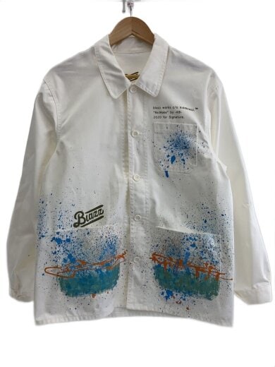 商品画像：Blazz works/カバーオール/ホワイト/プリント 1