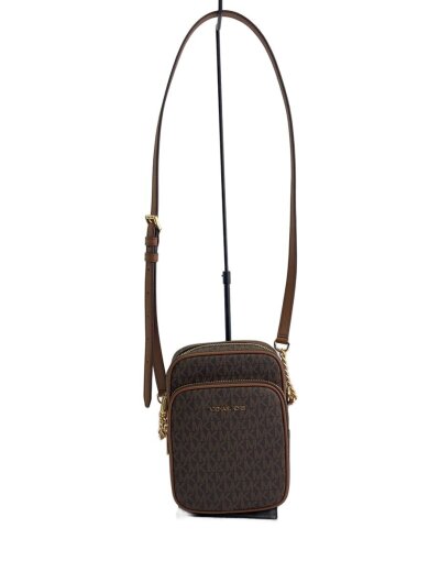 商品画像：ショルダーバッグ/レザー/ブラウン/総柄/35F1GTVC2B 1