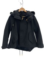 ジャケット/38/ポリエステル/ブラック/無地/17FW-RECT-156L