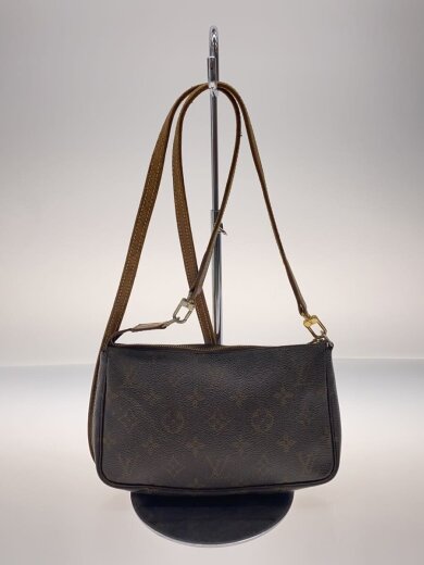 商品画像：1)ポシェット・アクセソワール_モノグラム・キャンバス/PVC/ブラウン 3