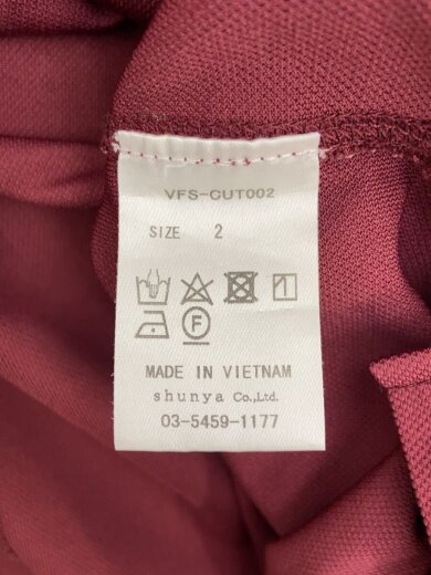 商品画像：VITAL FACTOR/ポロシャツ/2/ポリエステル/ボルドー/無地/VFS-CUT002 4