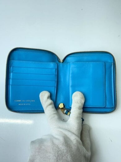 商品画像：財布/レザー/BLU/無地/メンズ 4