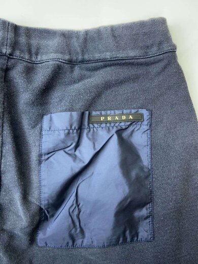 画像：PRADAショートパンツ/XL/コットン/ネイビー/無地/SJP293R201Q864