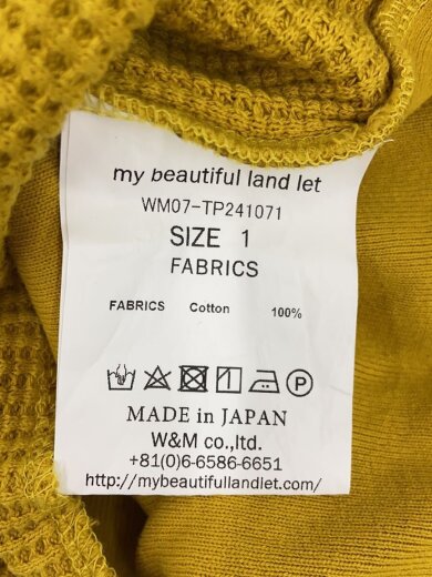 商品画像：カットソー/1/コットン/イエロー/無地/WM07-TP241071 4