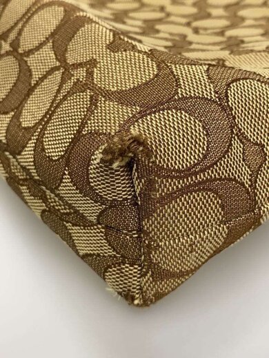 商品画像：ファイルバッグ_シグネチャー_ダークブラウンレザー/キャンバス/BRW/総柄// 7