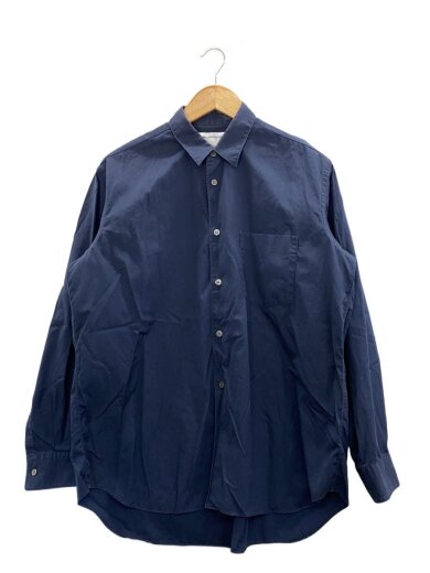 商品画像：長袖シャツ/M/コットン/ネイビー/無地/CDGS1PL 1