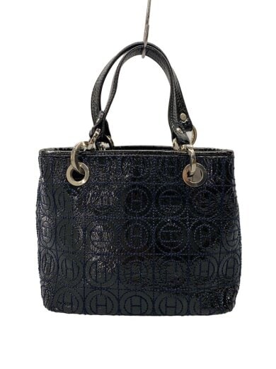 商品画像：トートバッグ/エナメル/BLK/総柄/1907201 1