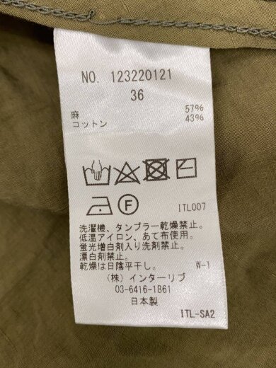 商品画像：ロングスカート/36/リネン/KHK/123220121 4