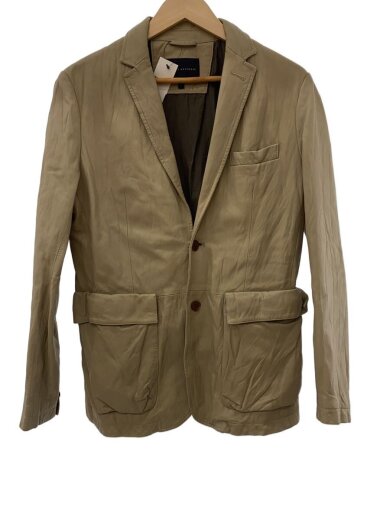 商品画像：レザージャケット・ブルゾン/M/羊革/BEG 1