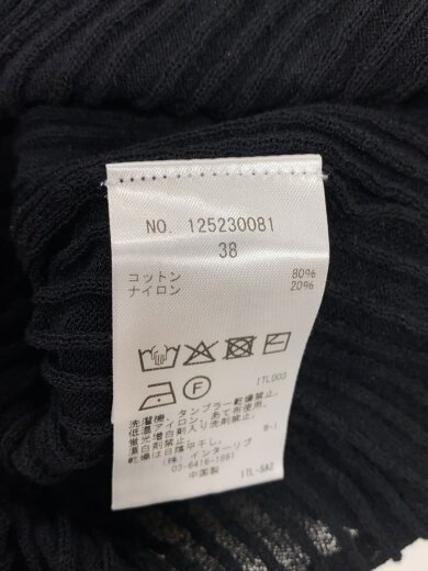 商品画像：カーディガン(薄手)/38/コットン/BLK/125230081 4