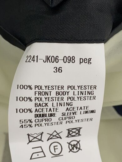 商品画像：J/テーラードジャケット/36/ポリエステル/NVY/2241-JK06-098 4