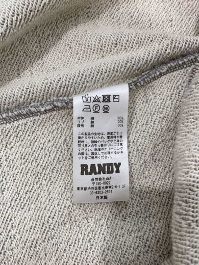 商品画像：ニードルパンチスウェット/2/--/GRY/aw24-rcs01 5