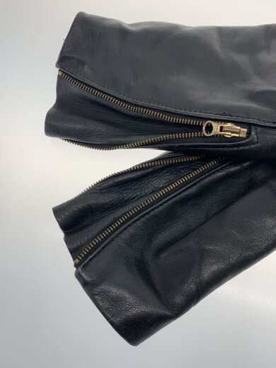 商品画像：シングルライダースジャケット/42/レザー/BLK/無地 5