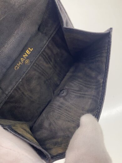 商品画像：2つ折り財布/レザー/BLK/レディース 5