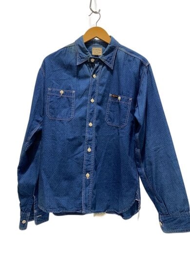 商品画像：長袖シャツ/16/コットン/BLU/ドット 1