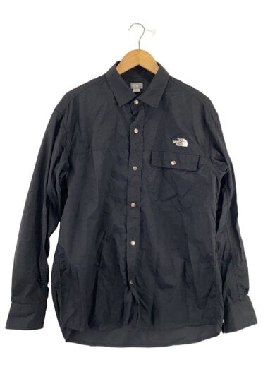 商品画像：L/S NUPTSE SHIRT_ロングスリーブヌプシシャツ/L/ナイロン/BLK 1