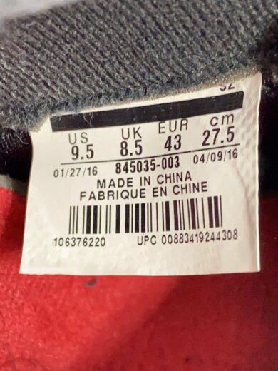 商品画像：AIR JORDAN 5 RETRO OG/エアジョーダンレトロ/ブラック/845035-003/27.5cm/B 5