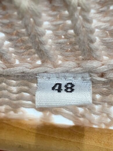 商品画像：ニットベスト(薄手)/M/コットン/BEG/M221NWA 4