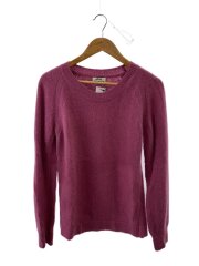 大文字タグ/アンゴラニット/S/ピンク/ナイロン混