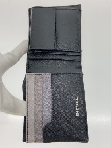 商品画像：2つ折り財布/レザー/GRY/総柄/メンズ 4