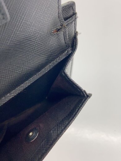 商品画像：2つ折り財布/レザー/GRY/総柄/メンズ 5