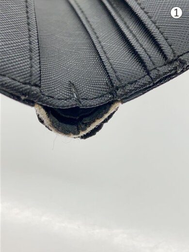 商品画像：2つ折り財布/レザー/GRY/総柄/メンズ 7