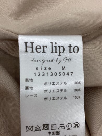 商品画像：長袖ワンピース/M/ポリエステル/BEG/1231305047 4