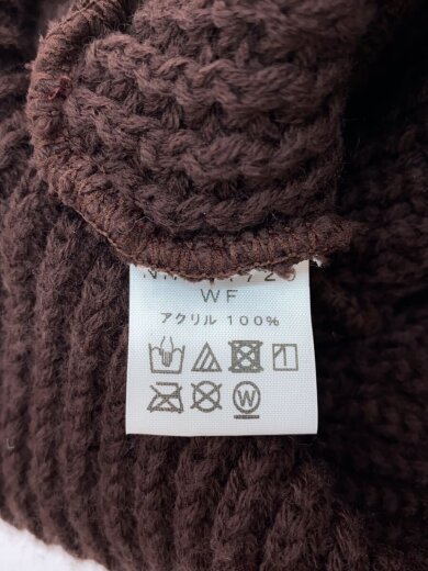 商品画像：ニットキャップ/--/アクリル/BRW/無地/メンズ/nnw41720 5