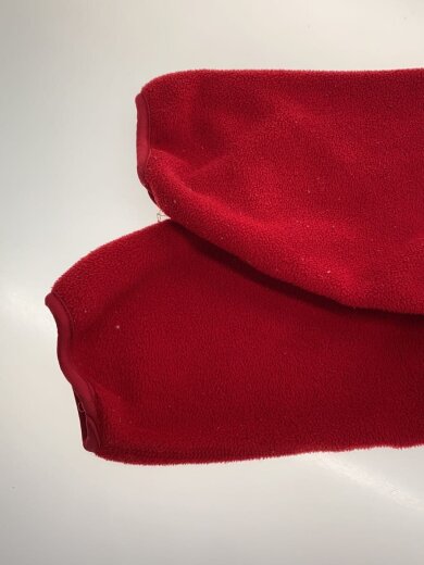 商品画像：フリースジャケット/S/ポリエステル/RED/無地/25410 6