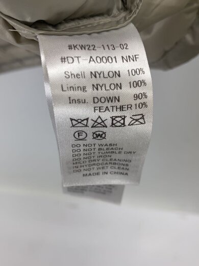 商品画像：ダウンジャケット/S/ナイロン/KHK/無地/KW22-113-02 5