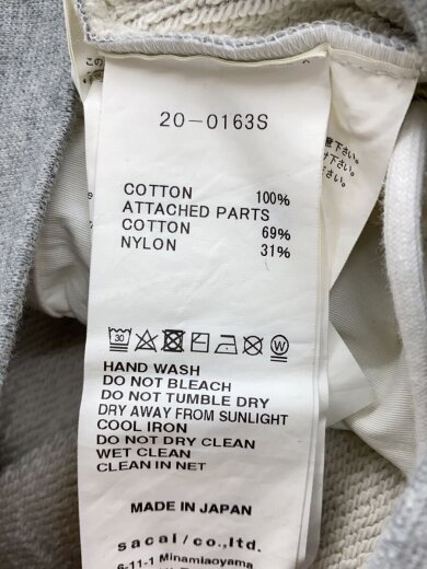 商品画像：パーカー/1/コットン/GRY/20-0163S 5