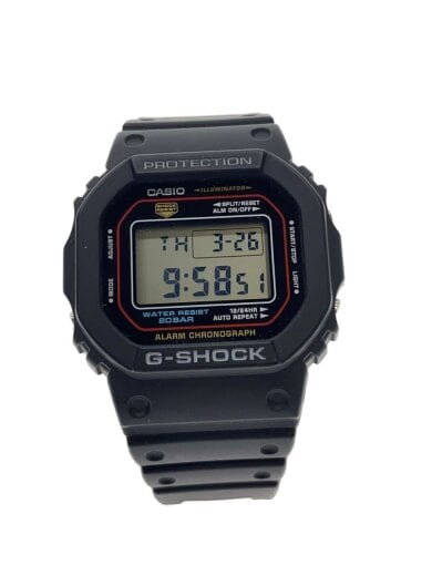 商品画像：クォーツ腕時計/デジアナ/ラバー/BLK/BLK/SS/dw-5600rl 1