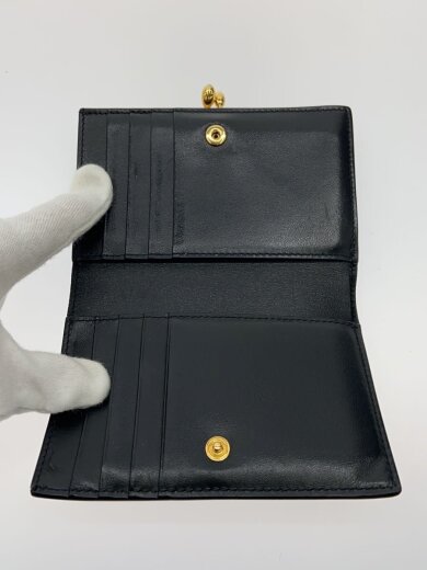 商品画像：2つ折り財布/レザー/BLK/無地/メンズ 4