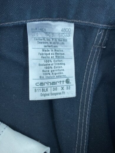 商品画像：ペインターパンツ/30/コットン/BLK/無地/B11BLK 4