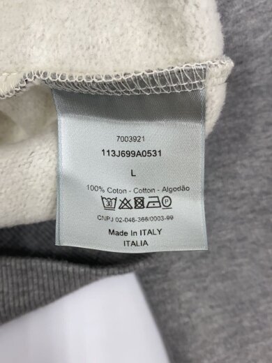 商品画像：スウェット/L/コットン/GRY/無地/113J699A0531// 4