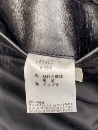 商品画像：シングルライダースジャケット/M/レザー/BLK/443323// 5