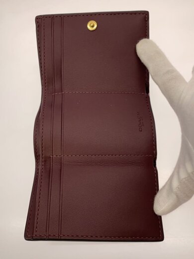 商品画像：財布/--/BRD/無地/レディース/CM437/ミニ トライフォールド ウォレット 4