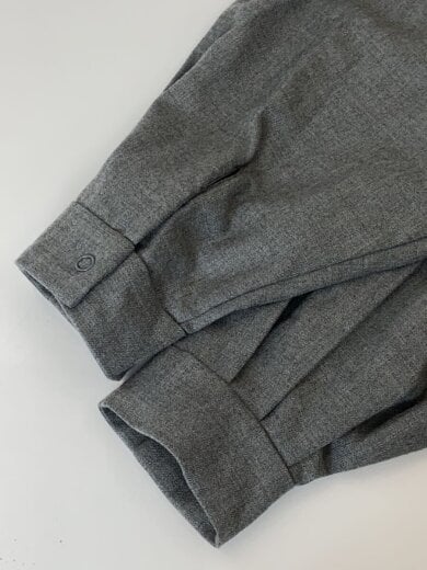 商品画像：バンドカラーシャツワンピース/FREE/ウール/GRY/17-01-0P-027-22-2 6