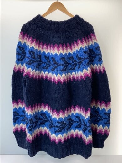 商品画像：ニット・セーター(厚手)/XL/ウール/マルチカラー/総柄 2