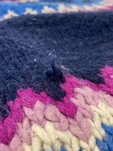 商品画像：ニット・セーター(厚手)/XL/ウール/マルチカラー/総柄 6