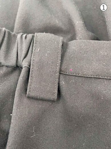 商品画像：M_mefu/芽風/サルエルパンツ/40/レーヨン/BLK/無地 6